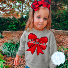 Load image into Gallery viewer, Spirit Bow Red and Black Alabama Sweatshirt
