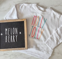 Load image into Gallery viewer, Holly Jolly Colorful Tee | Christmas | Baby | Girl | Santa |