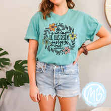 Load image into Gallery viewer, Just as He Said Floral Tee