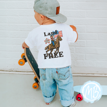 Load image into Gallery viewer, Land of the Free Tee (design on back)