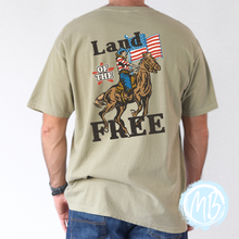 Load image into Gallery viewer, Land of the Free Tee (Desing on back)