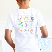 Load image into Gallery viewer, Throw Me Something Mister Toddler, Youth or Adult Tee Design on Back