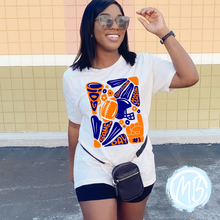 Load image into Gallery viewer, Blue & Orange Gameday Adult Tee