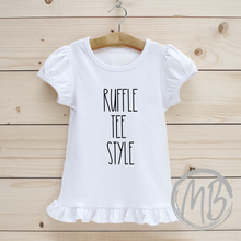 Load image into Gallery viewer, Books Notebook and Globe Trio w/name Tee | School | Toddler Tee | Baby Tee | Girl Tee | Back-To-School |
