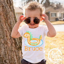Load image into Gallery viewer, Dino Float with name Tee