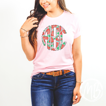 Load image into Gallery viewer, Strawberry Monogram Tee | Monogram | Women's Tee | Youth Tee |