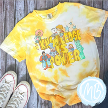 Load image into Gallery viewer, Knowledge is Power Tie Dye Tee or Sweatshirt