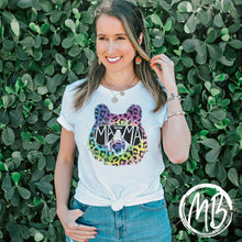 Load image into Gallery viewer, Rainbow Leopard Mama Bear Tee
