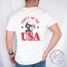 Load image into Gallery viewer, Party in the USA Tee (design on back)