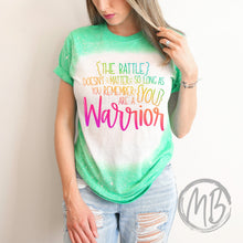 Load image into Gallery viewer, Warrior Bleached Tee | Mental Health | Awareness | Self Love |