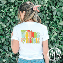 Load image into Gallery viewer, Wounds Tank or Tee | Mental Health | Self Love | Awareness | Design on back |