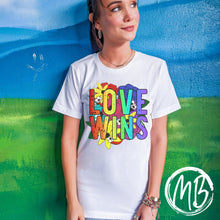 Load image into Gallery viewer, Love Wins Tank or Tee | Pride Tee | Toddler Tee | Youth Tee | Adult Tee |