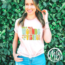 Load image into Gallery viewer, Wounds Tank or Tee | Mental Health | Self Love | Awareness |