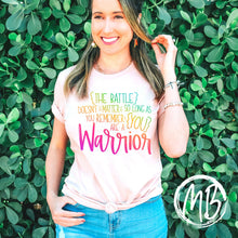 Load image into Gallery viewer, Warrior Tank or Tee | Mental Health | Self Love | Awareness |