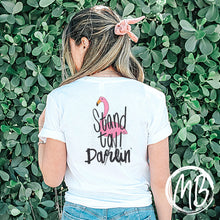 Load image into Gallery viewer, Stand Tall Tank or Tee | Mental Health | Self Love | Awareness | Design on back |