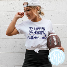 Load image into Gallery viewer, Auburn Coordinates Adult Tee