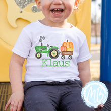 Load image into Gallery viewer, Tractor w/name Boy's Tee