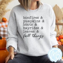 Load image into Gallery viewer, Fall Things Adult Sweatshirt