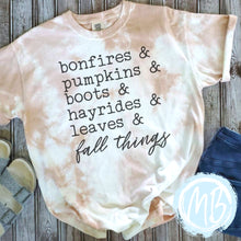 Load image into Gallery viewer, Fall Things Tie Dye Tee or Sweatshirt