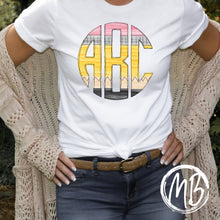Load image into Gallery viewer, Pencil Monogram Adult Tee