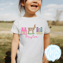 Load image into Gallery viewer, Deer Hunting w/name Girl's Tee