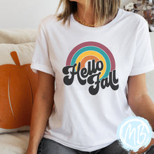 Load image into Gallery viewer, Retro Hello Fall Adult Tee