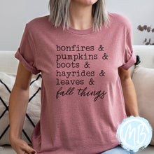 Load image into Gallery viewer, Fall Things Adult Tee