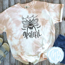 Load image into Gallery viewer, Bee Grateful Tie Dye Tee or Sweatshirt
