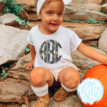 Load image into Gallery viewer, Ghost & Jack-o-lantern Monogram Tee