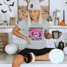 Load image into Gallery viewer, Horror Movies & Chill Adult Tee