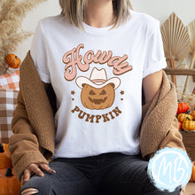 Load image into Gallery viewer, Howdy Pumpkin Adult Tee