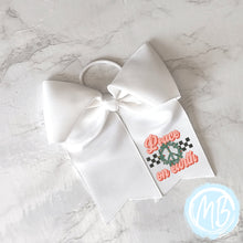 Load image into Gallery viewer, Peace on Earth Bow | Large Bow | Girl's Bow | Holiday | Christmas | Santa |
