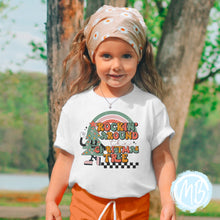 Load image into Gallery viewer, Rockin' Around the Christmas Tree Tee | Christmas | Toddler | Baby | Girl | Santa |
