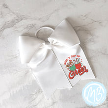 Load image into Gallery viewer, Cup of Cheer Bow | Large Bow | Girl's Bow | Holiday | Christmas | Santa |