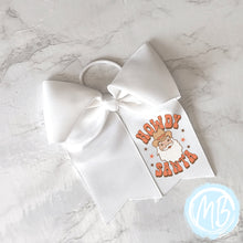 Load image into Gallery viewer, Howdy Santa Bow | Large Bow | Girl's Bow | Holiday | Christmas | Santa |