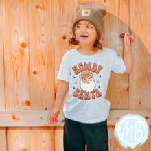 Load image into Gallery viewer, Howdy Santa Tee | Christmas | Toddler | Baby | Girl | Santa |