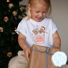 Load image into Gallery viewer, Merry & Bright Tee | Christmas | Toddler | Baby | Girl | Santa |
