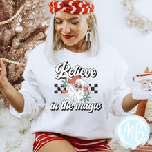 Load image into Gallery viewer, Believe in the Magic Sweatshirt | Youth | Women | Christmas | Santa |