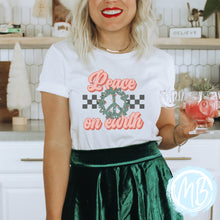 Load image into Gallery viewer, Peace on Earth Tee | Women | Christmas | Santa | Adult |