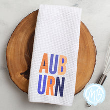 Load image into Gallery viewer, Auburn Block Tea Towel | Fall Décor | Kitchen Towel | Hand Towel | Football |
