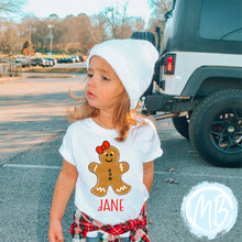Load image into Gallery viewer, Gingerbread Tee | Christmas | Baby | Girl | Santa |