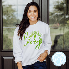 Load image into Gallery viewer, Happy Go Lucky Adult Sweatshirt