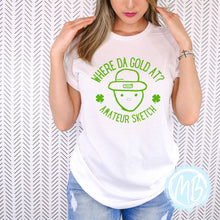 Load image into Gallery viewer, Where Da Gold At Adult Tee