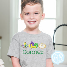 Load image into Gallery viewer, Mardi Trio Toddler & Youth Tee