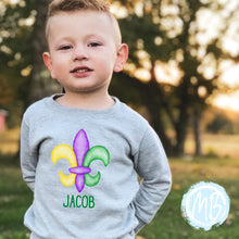 Load image into Gallery viewer, Mardi Fleur de Lis Toddler & Youth Sweatshirt