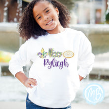 Load image into Gallery viewer, Mardi Trio Toddler & Youth Sweatshirt