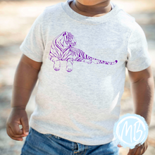 Load image into Gallery viewer, Purple Tiger Tee or Sweatshirt
