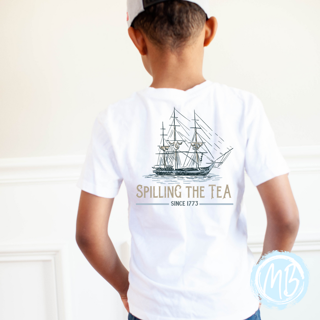Spilling the Tea Tee | USA | Summer | 4th of July |