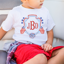 Load image into Gallery viewer, Star Spangled Crest Tee
