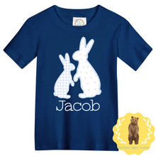 Load image into Gallery viewer, Bunny Duo with name Tee
